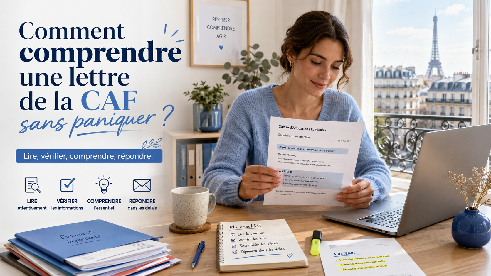 Comment comprendre une lettre de la CAF sans paniquer
