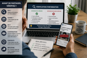 Comment vérifier une information avant de la partager ?